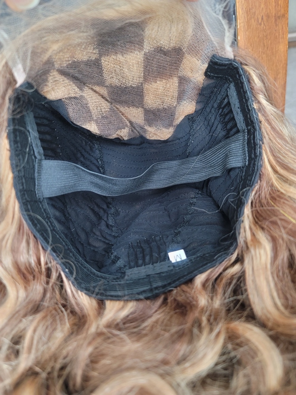 Highlight brown color human hair wig closure wig 5x5 closure wig - Picture 9 of 11